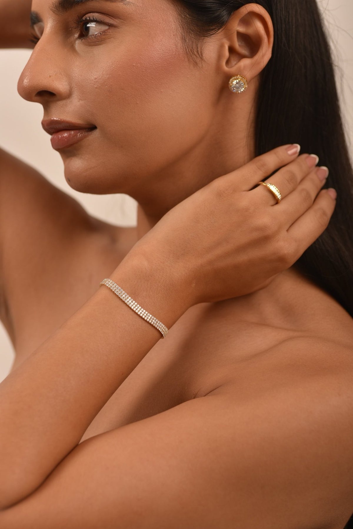 5 Carat Three Row Diamond Tennis Bracelet - Evara Jewelry LLC