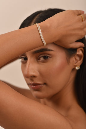 5 Carat Three Row Diamond Tennis Bracelet - Evara Jewelry LLC