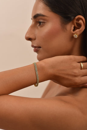 5 Carat Three Row Natural Emerald & Lab Grown Diamond Alternate Tennis Bracelet - Evara Jewelry LLC