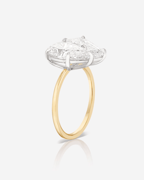 5.50 Carats Pear & Emerald Cut Two Stone Toi Et Moi Wedding Ring - Evara Jewelry LLC