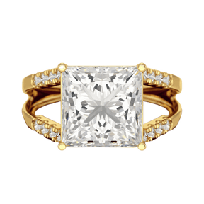 5 Carat Princess Cut Lab Grown Diamond Wedding Ring
