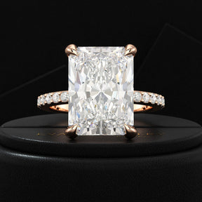 7 Carat Radiant Cut Diamond Engagement Ring - Evara Jewelry LLC