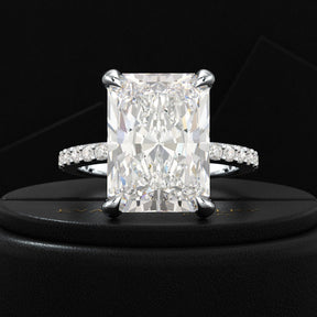 7 Carat Radiant Cut Diamond Engagement Ring - Evara Jewelry LLC