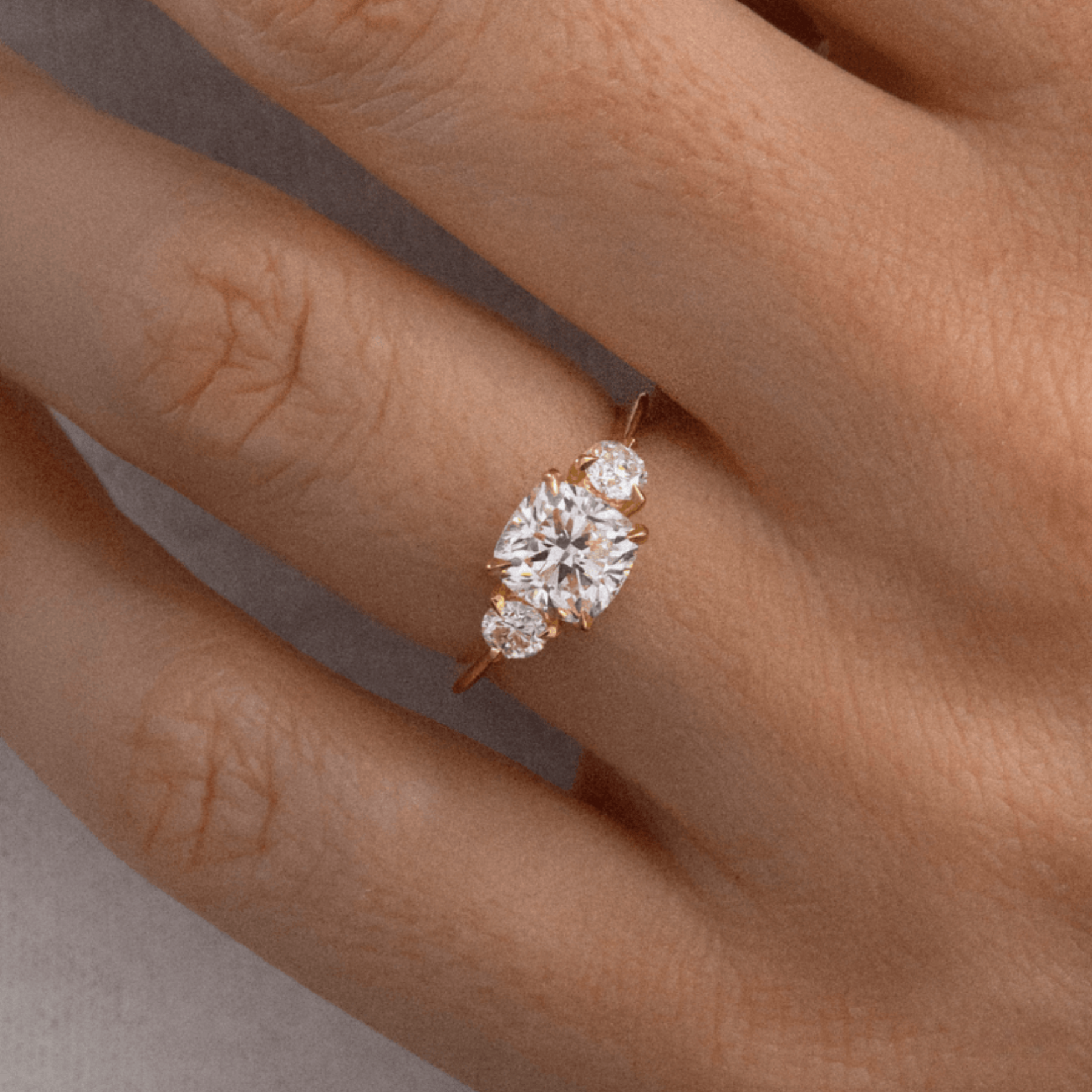 1.50 Carat Cushion Cut Diamond Engagement Ring