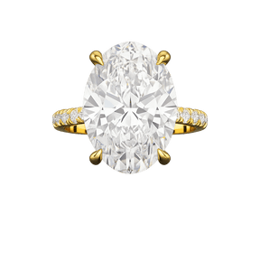 8 Carat Oval Diamond Engagement Ring - Evara Jewelry LLC