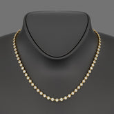 8.24 Carats Bezel Set Round Cut Diamond Choker Necklace - Evara Jewelry LLC