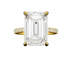 8 Carat Emerald Cut Diamond Engagement Ring