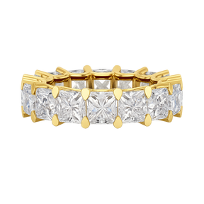 9.40 Carats Princess Cut Lab Grown Diamond Eternity Band