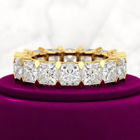 9.40 Carats Princess Cut Lab Grown Diamond Eternity Band - Evara Jewelry LLC