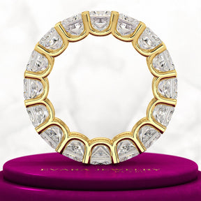 9.40 Carats Princess Cut Lab Grown Diamond Eternity Band - Evara Jewelry LLC