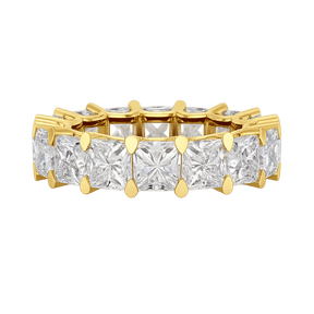 9.40 Carats Princess Cut Lab Grown Diamond Eternity Band - Evara Jewelry LLC
