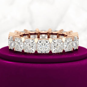 9.40 Carats Princess Cut Lab Grown Diamond Eternity Band - Evara Jewelry LLC