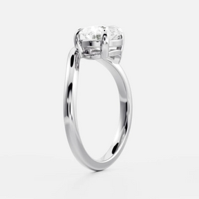 1.50 Carat Pear Cut East West Engagement Ring