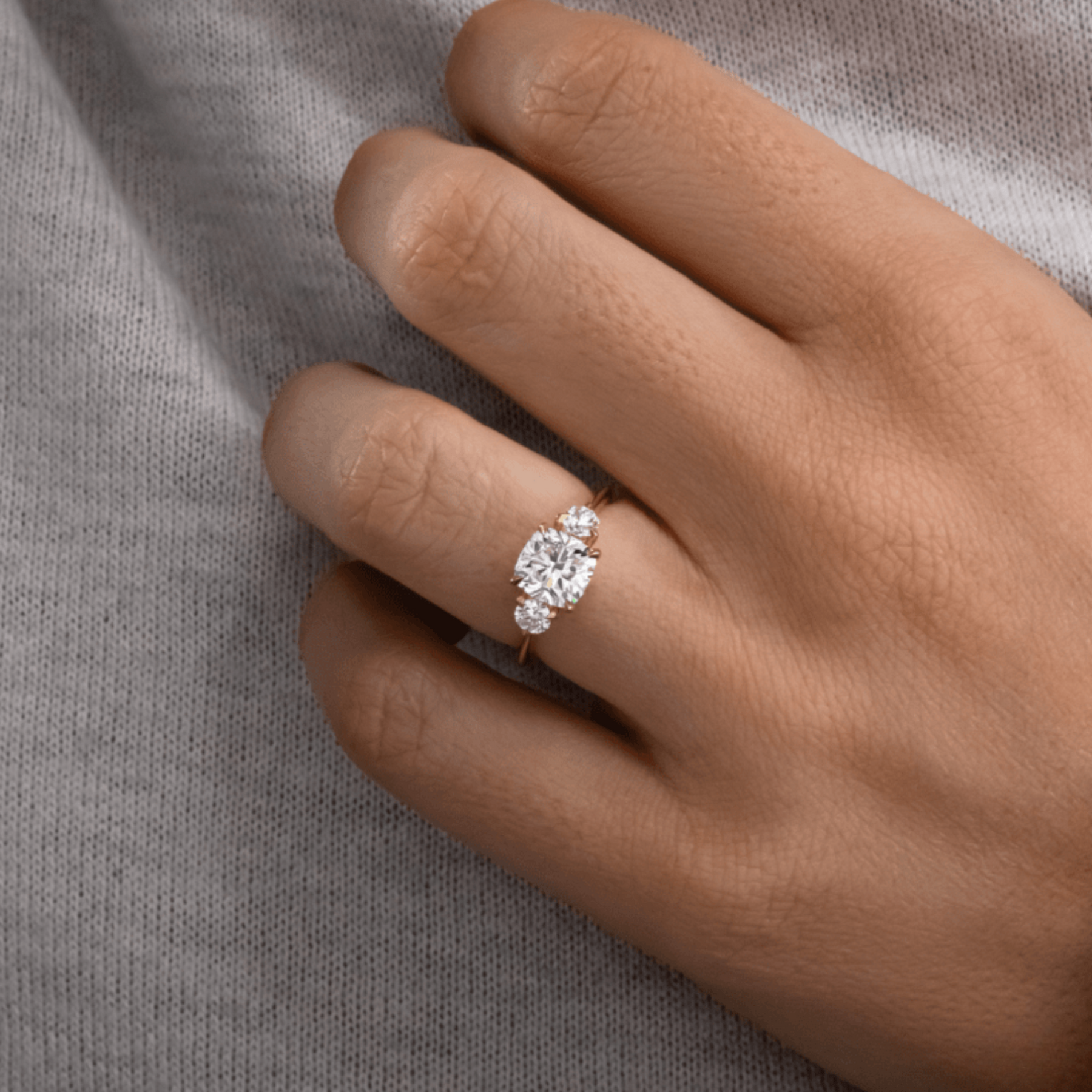 1.50 Carat Cushion Cut Diamond Engagement Ring