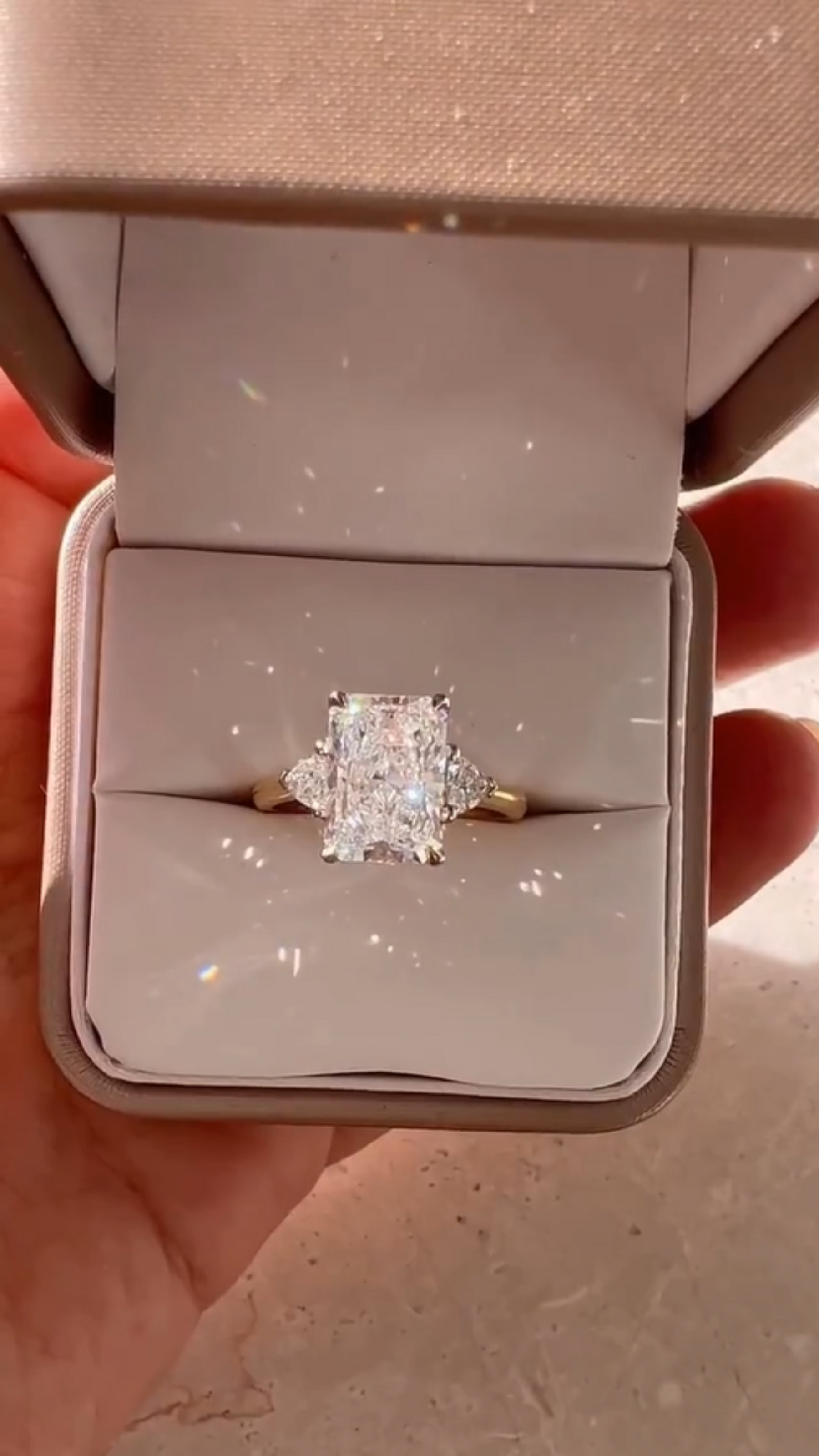 3.00 Carat Radiant Cut Diamond Engagement Ring