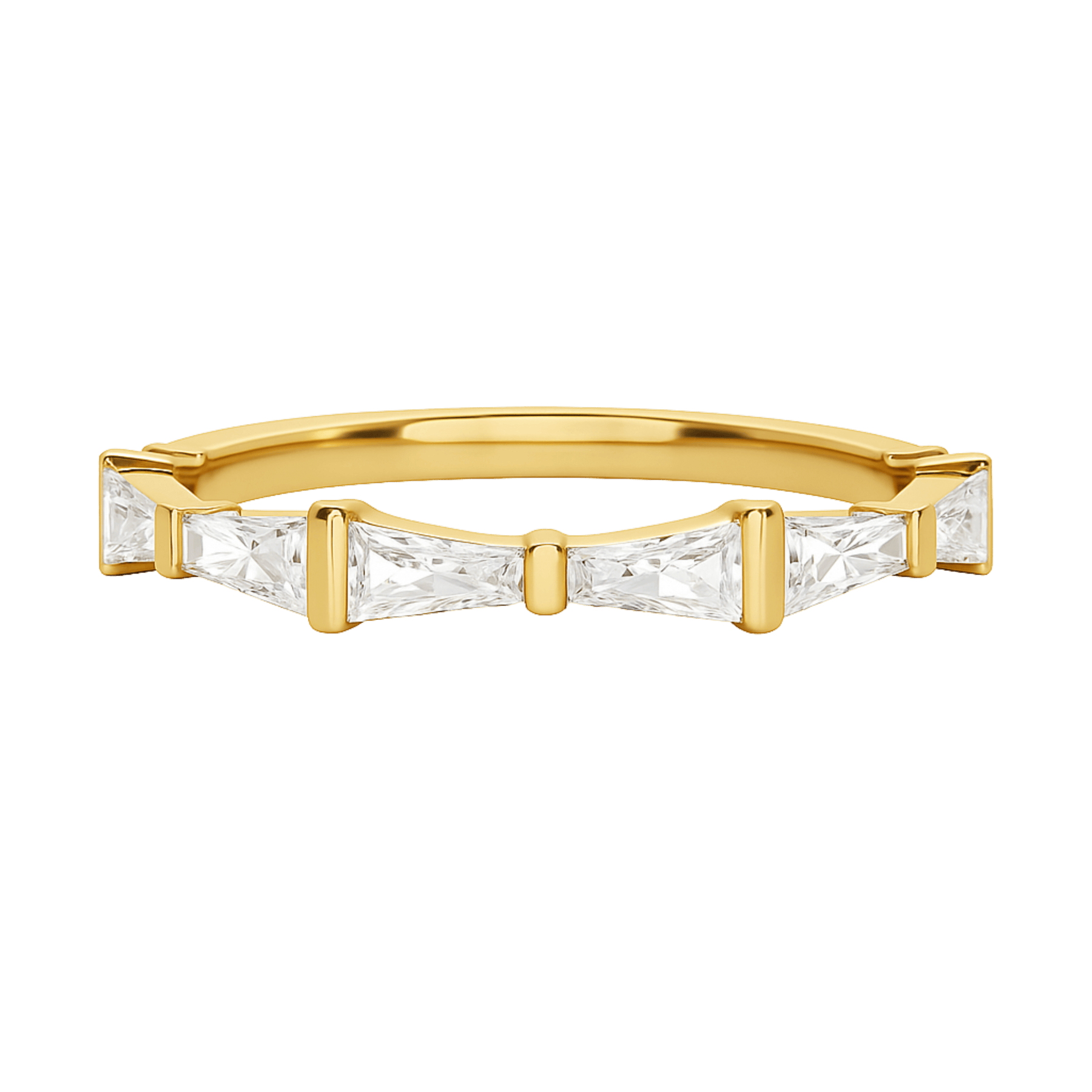 Baguette Diamond Unique Wedding Stacking Band