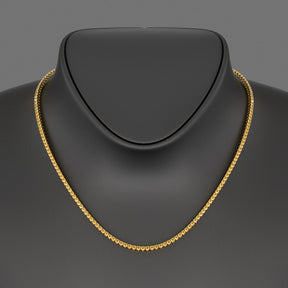 Yellow Sapphire Tennis Necklace in 14K/18K Yellow Gold