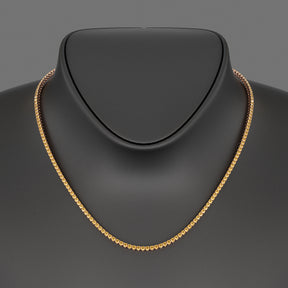 Yellow Sapphire Tennis Necklace in 14K/18K Yellow Gold