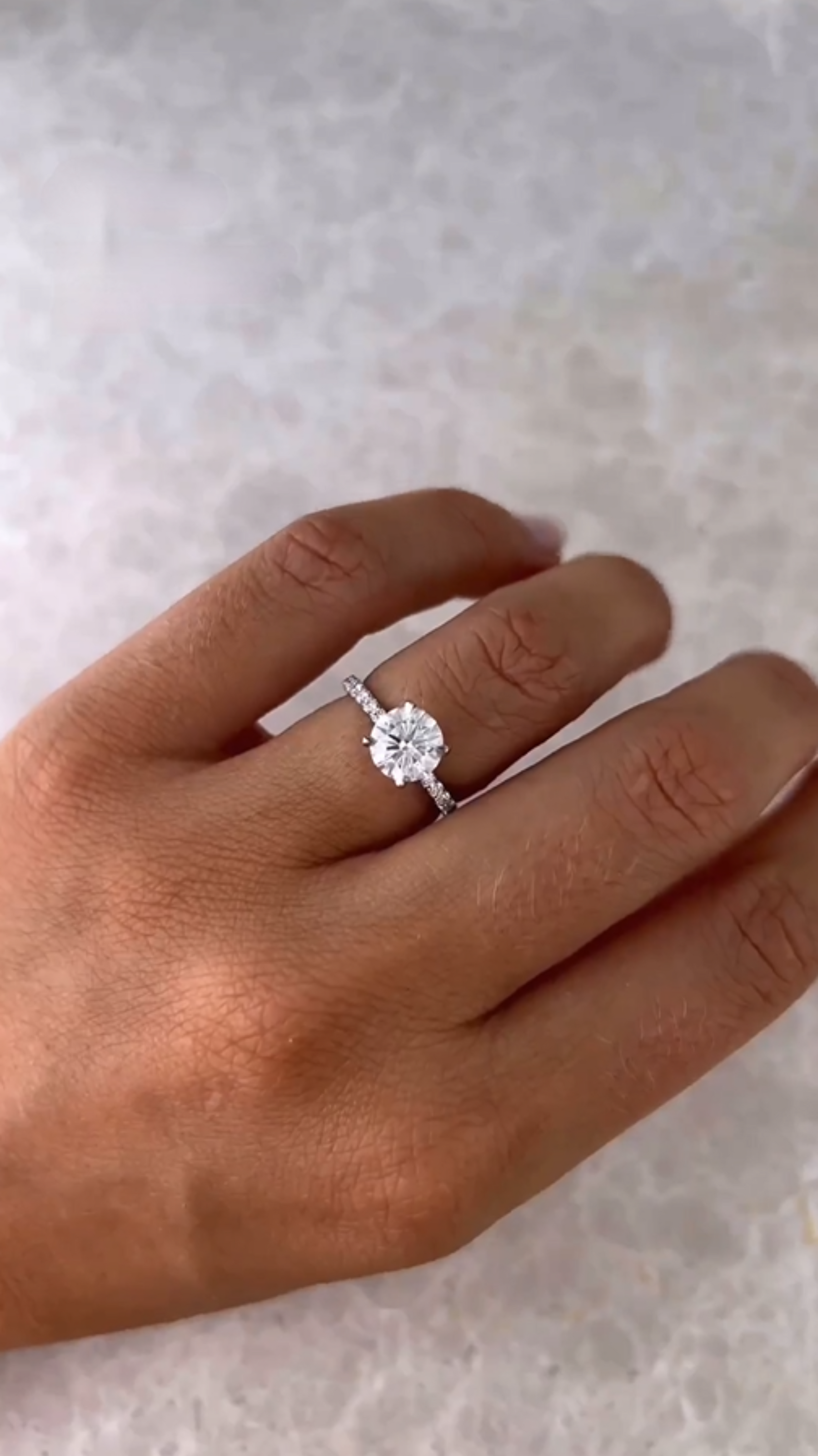 1.50 Carat Round Cut Diamond Engagement Ring