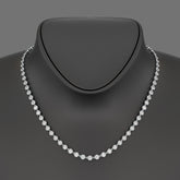 8.24 Carats Bezel Set Round Cut Diamond Choker Necklace