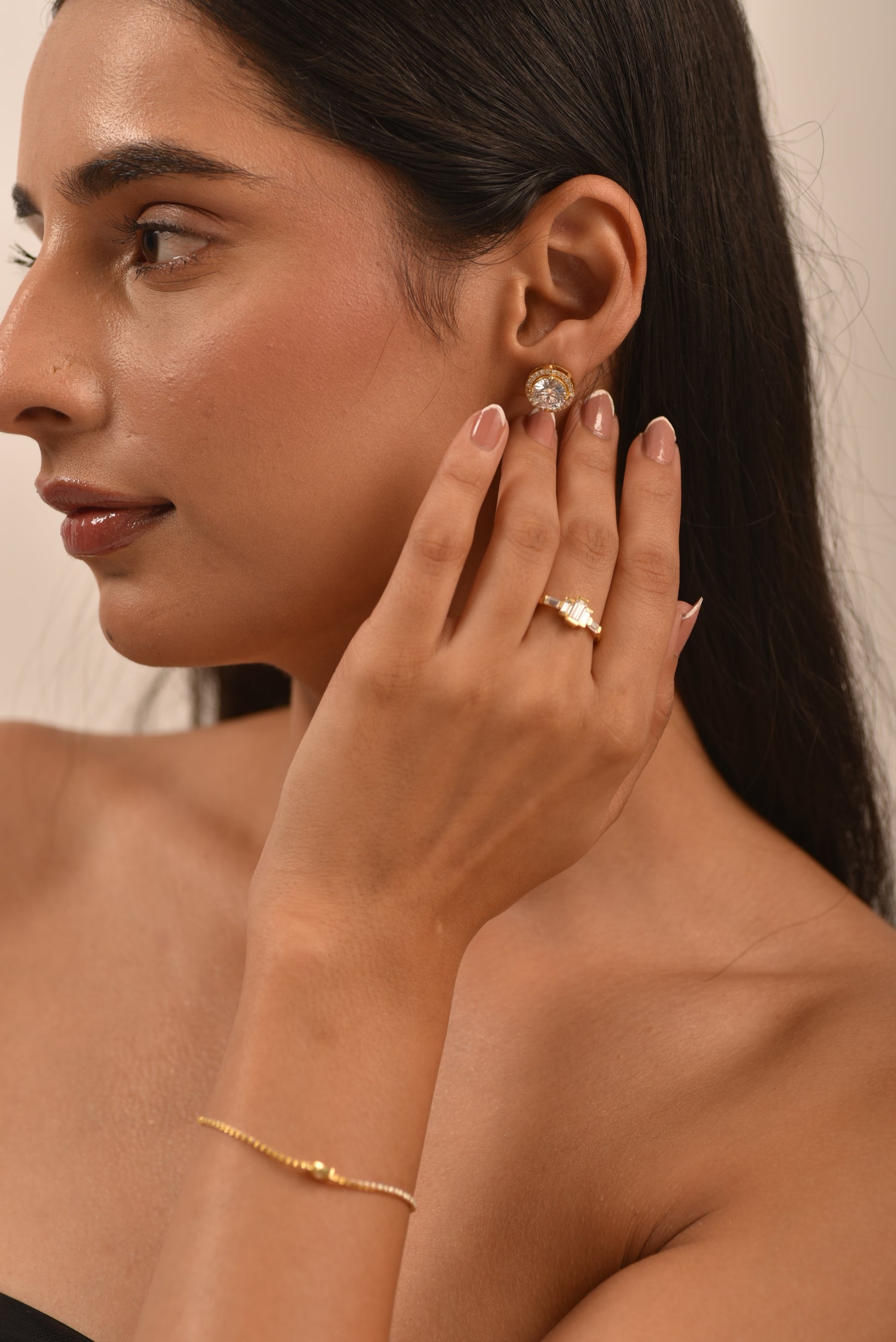 Art Deco Baguette Diamond 5 Stone Statement Ring