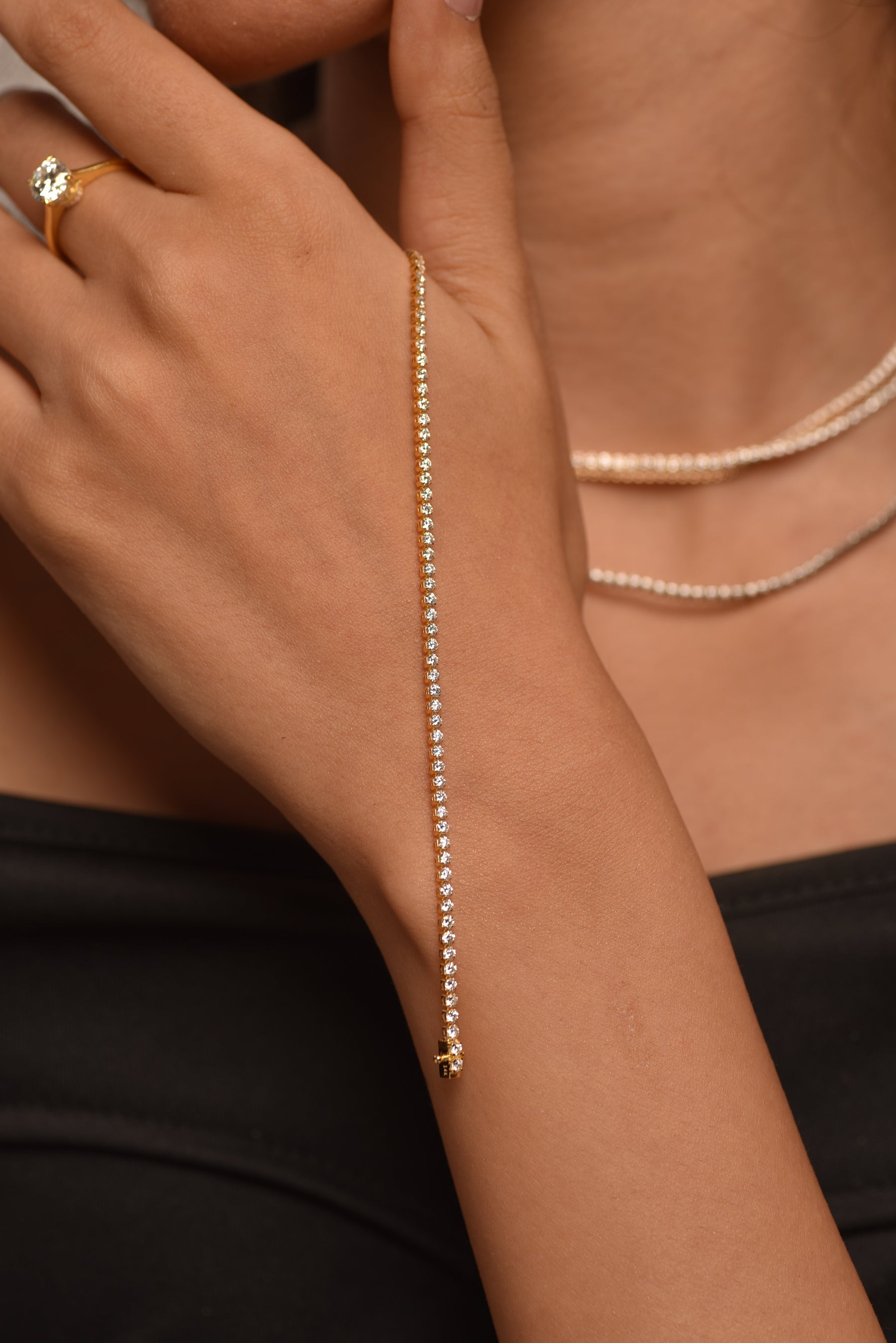 3 Carat Diamond Tennis Bracelet in 14K/18K Gold