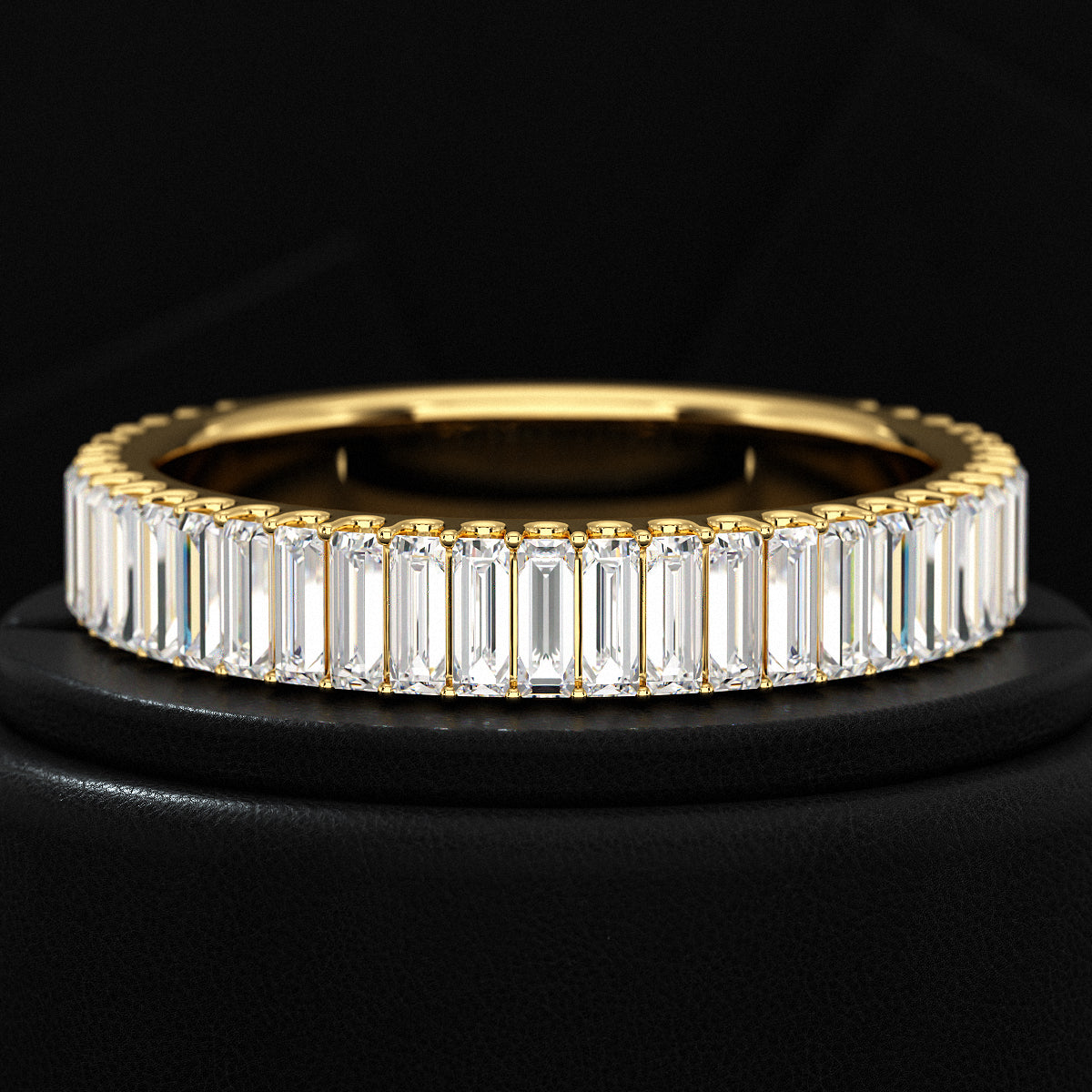 2 Carat Baguette Cut Minimalist Eternity Band