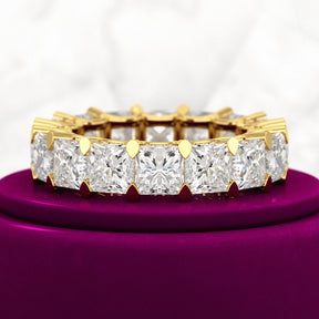 9.40 Carats Princess Cut Lab Grown Diamond Eternity Band