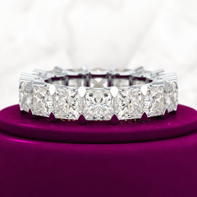 9.40 Carats Princess Cut Lab Grown Diamond Eternity Band