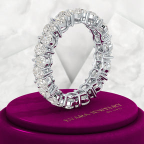 5 Carat Pear Cut Diamond Eternity Band