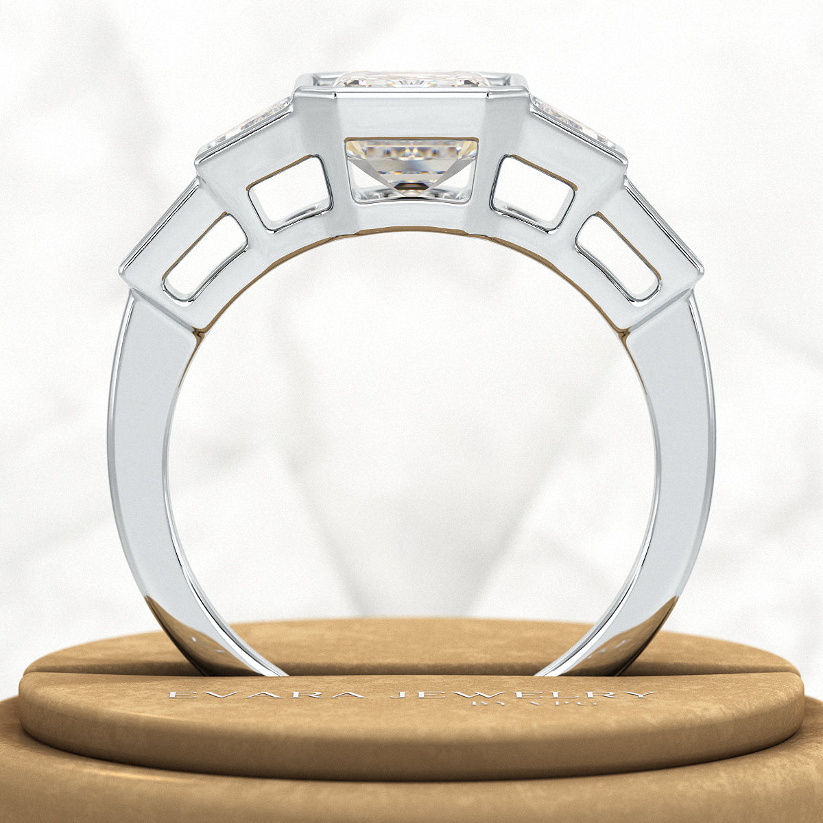 2 Carat Emerald Cut Lab Grown Diamond Engagement Ring