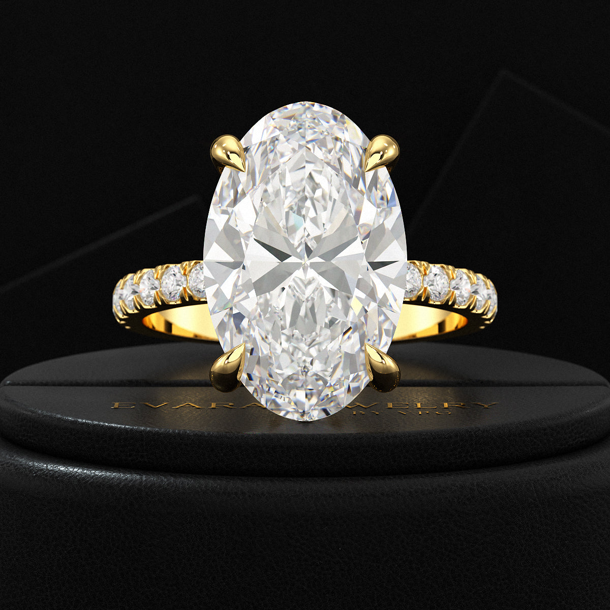 6 Carat Oval Diamond Engagement Ring