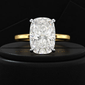 7 Carat Elongated Cushion Cut Diamond Engagement Ring