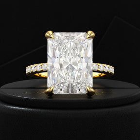 7 Carat Radiant Cut Diamond Engagement Ring