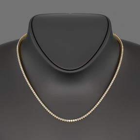 Luxury Diamond Tennis Necklace - 14K/18K White Gold Lab Grown Diamond Choker