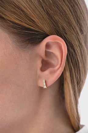 Baguette Cut Lab Grown Diamond Stud Earrings: Art Deco Earrings - Evara Jewelry LLC