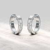 Baguette Diamond Huggies Hoop Earrings - Evara Jewelry LLC