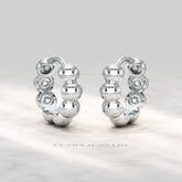 Bold Bubble Bead Hoop Earrings - Evara Jewelry LLC