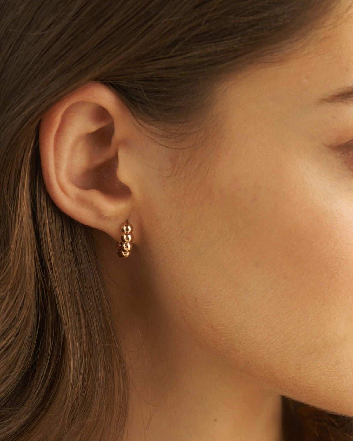 Bold Bubble Bead Hoop Earrings - Evara Jewelry LLC