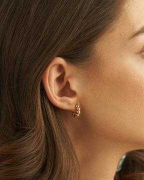 Bold Bubble Bead Hoop Earrings - Evara Jewelry LLC