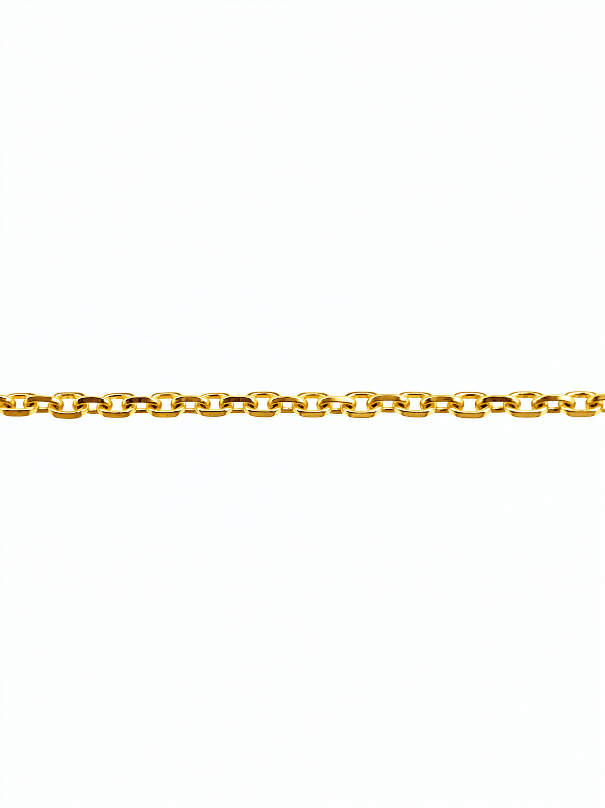 Cable Chain: Thin Solid Gold Chain - Evara Jewelry LLC