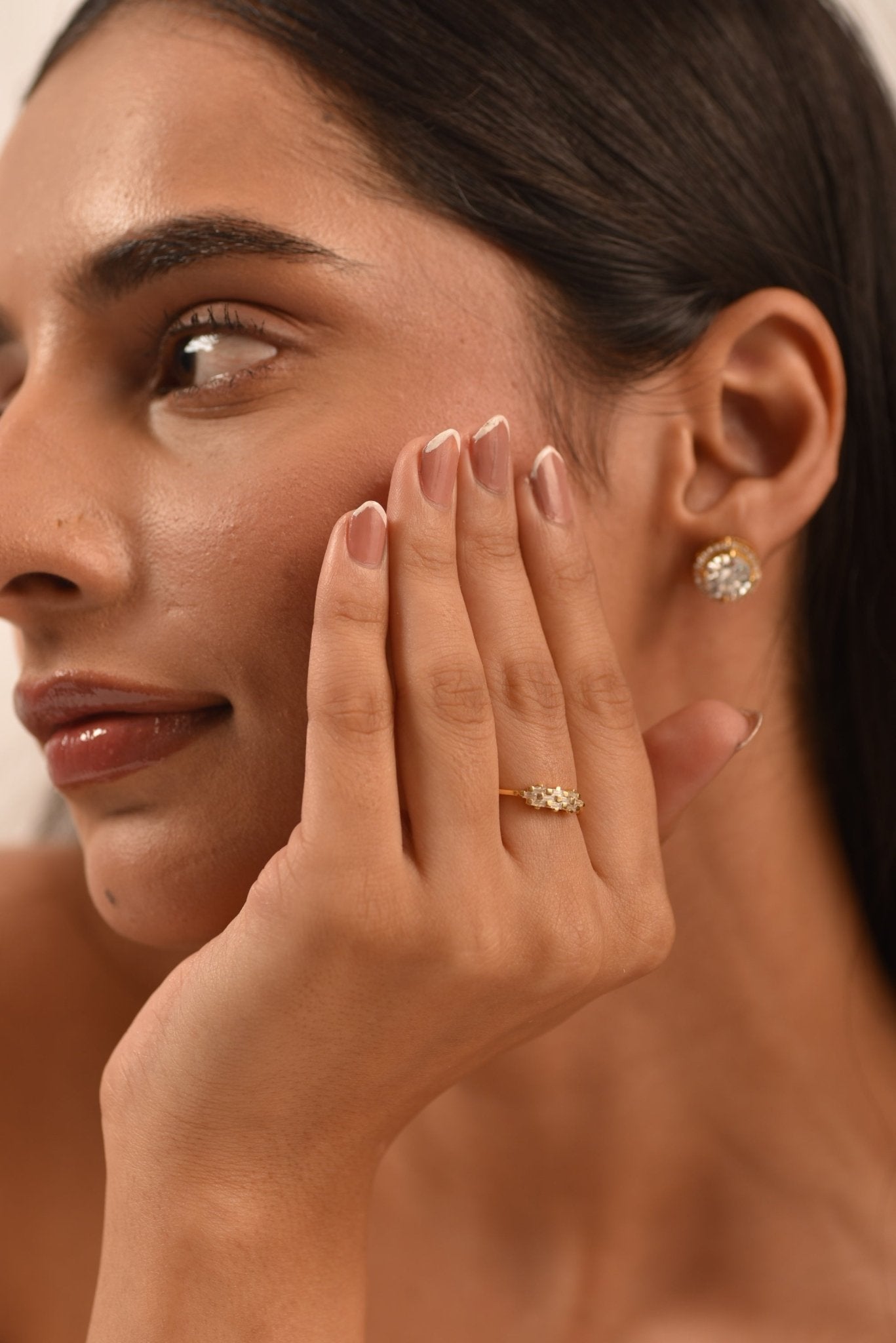 Checkboard Diamond Baguette Ring - Evara Jewelry LLC