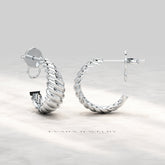 Chunky Twisted Gold Hoop Earrings for Women - Evara Jewelry LLC