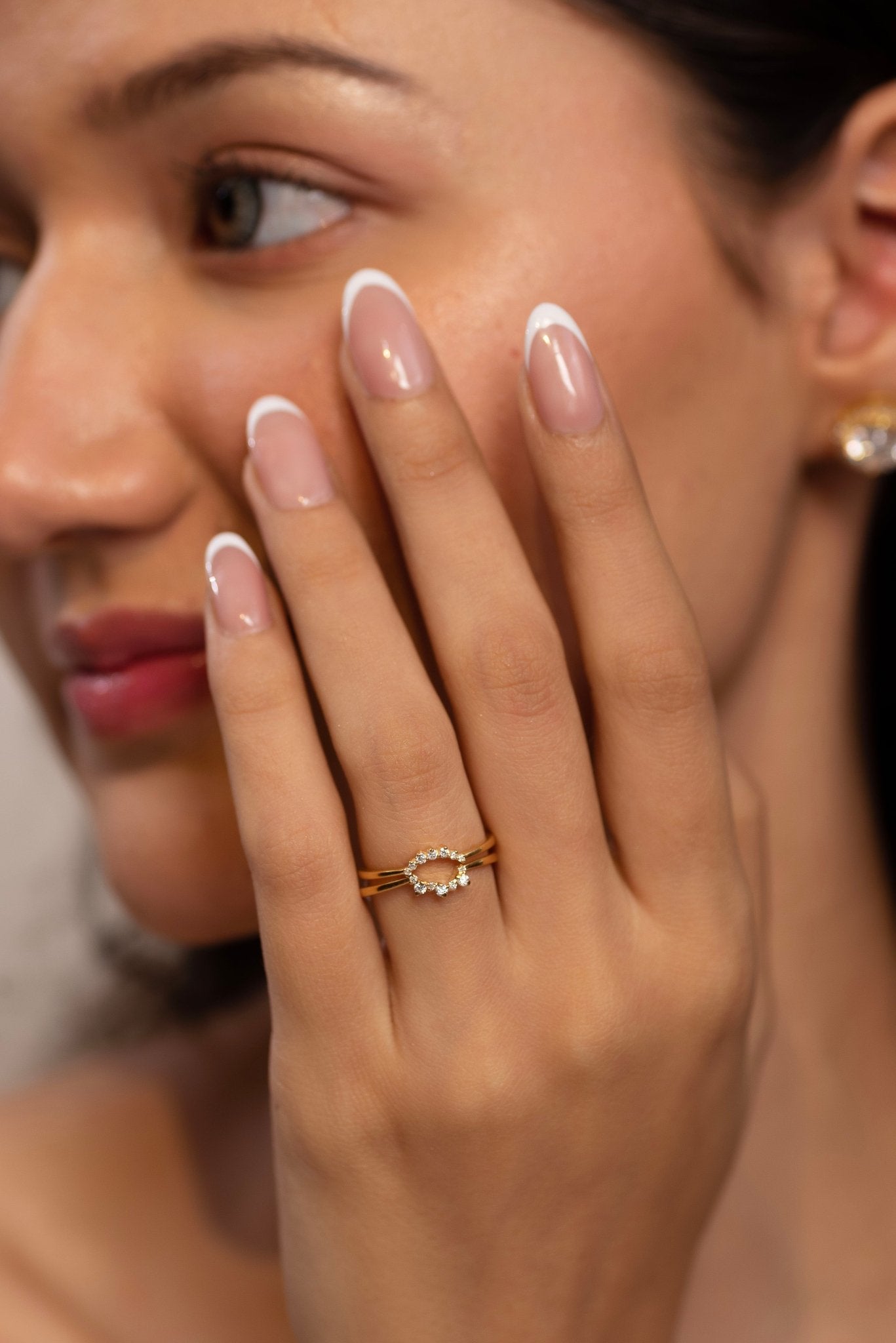 Classic Curved Diamond Contour Band - Evara Jewelry LLC