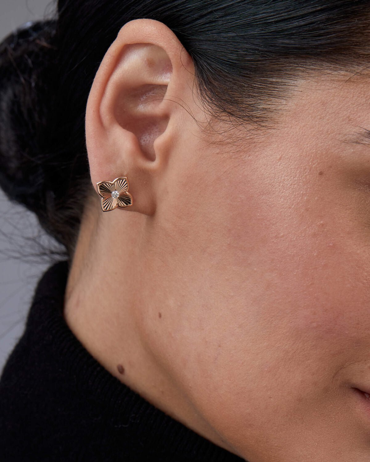 Clover Floral Diamond Earrings for Her - Evara Jewelry LLC