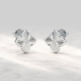 Clover Floral Diamond Earrings for Her - Evara Jewelry LLC