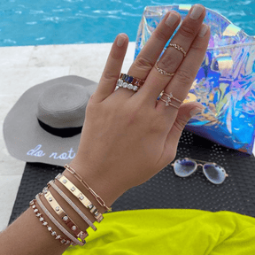 Diamond Baguette Cuff Bangle Bracelet - Evara Jewelry LLC