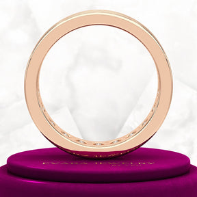 Luxury 4 Carat Emerald Cut Lab Grown Diamond Minimalist Wedding Band - Evara Jewelry LLC