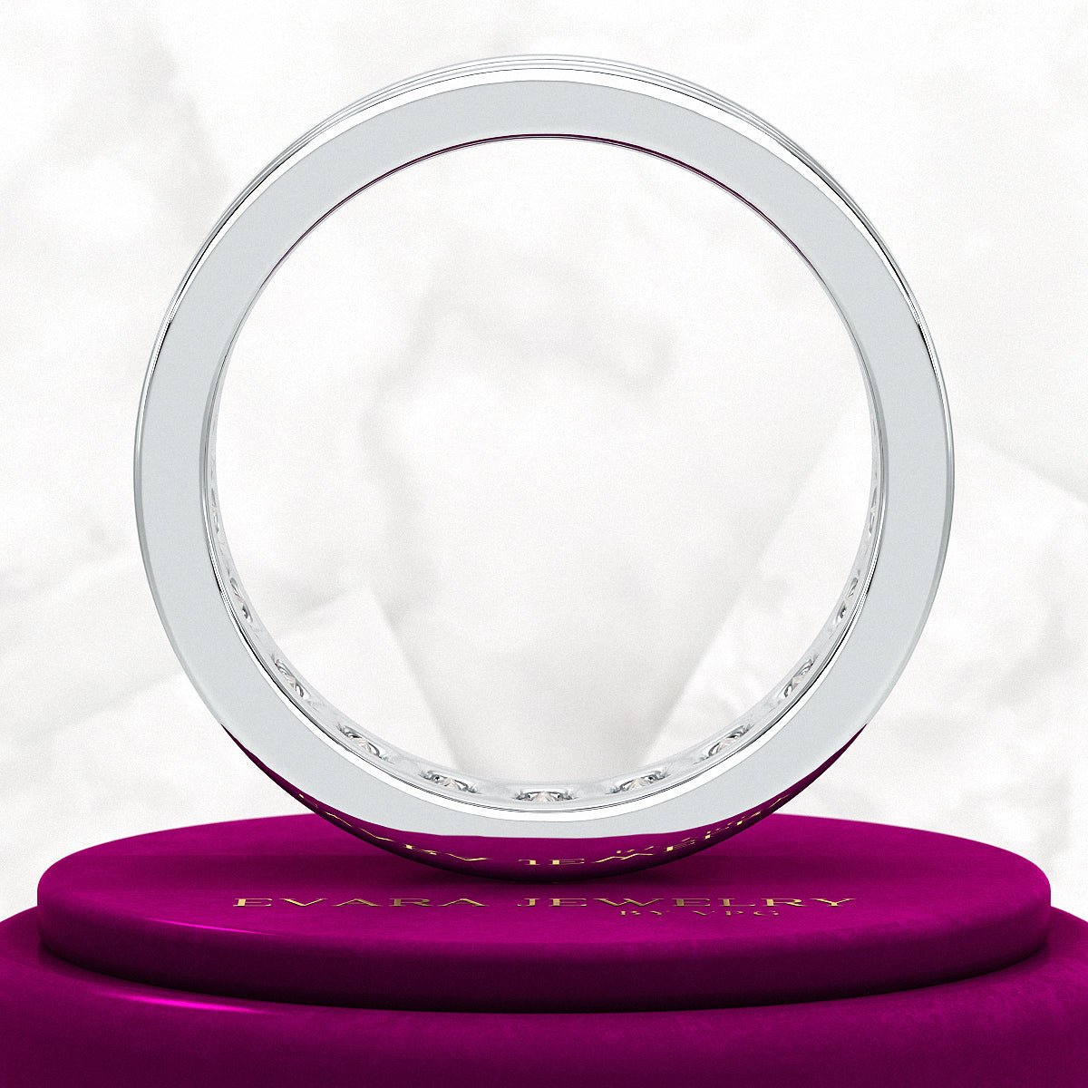 Luxury 4 Carat Emerald Cut Lab Grown Diamond Minimalist Wedding Band - Evara Jewelry LLC