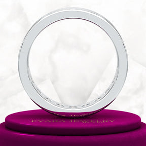 Luxury 4 Carat Emerald Cut Lab Grown Diamond Minimalist Wedding Band - Evara Jewelry LLC